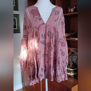 Free People Pink Floral Dress / Tunic
